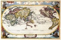 Antique Maps of the World..Map of the World..Heinrich Scherer..c 1700