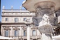 Antique marble fountain in Verona, Italy Royalty Free Stock Photo