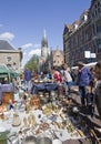 Antique market in Delft Royalty Free Stock Photo