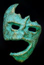 Antique masks are made from recycled materials used for home decor or Halloween.