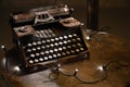 Antique mechanical typewriter