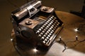 Antique mechanical typewriter