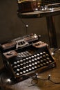 Antique mechanical typewriter