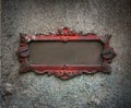 Antique metal frame Royalty Free Stock Photo