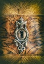 Antique metal keyhole Royalty Free Stock Photo