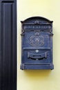 Antique metal mail box Royalty Free Stock Photo