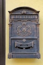 Antique metal mail box Royalty Free Stock Photo