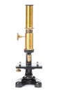 Antique microscope Royalty Free Stock Photo