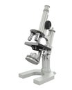 Antique Microscope Isolated Royalty Free Stock Photo