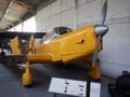 Antique military airplane on display Brussels Belgium