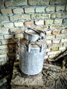 Antique Milk Can Royalty Free Stock Photo