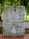 Antique monument in the park Royalty Free Stock Photo