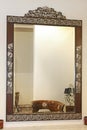 Mirror frame wall Royalty Free Stock Photo