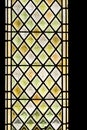 Multicolored medieval stained glass window panel