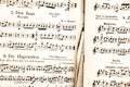 Antique music score Royalty Free Stock Photo