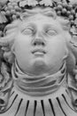 Antique mythological goddess of eternal spring Persephone Kore. Ancient statue. Close up