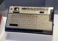 Antique National Transistor Radio Metal Plastic Electronics Telecommunication Signals Audio Retro Design Lifestyle Products