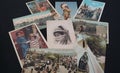 Antique Native Americans Postcards Royalty Free Stock Photo