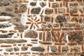 Antique natural stonewall Royalty Free Stock Photo