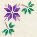 Antique Needlepoint Royalty Free Stock Photo