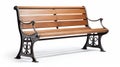 Antique Oak Park Bench - Warm Tonal Range, Baroque Energy