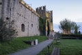 Antique old stone city walls of Piran/Pirano at sunset, slovenia Royalty Free Stock Photo