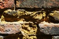 Wall background, brick old building texture, in Venice, Italy Royalty Free Stock Photo