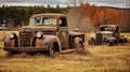 antique old farm trucks Royalty Free Stock Photo