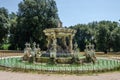 Antique old fountain in the park Giardino Del Teatro of Villa Doria-Pamphili in Rome, Italy Royalty Free Stock Photo