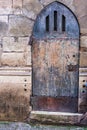 Antique old gothic door handle Royalty Free Stock Photo