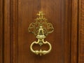 Antique old gothic door handle Royalty Free Stock Photo