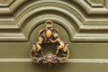 Antique old gothic door handle Royalty Free Stock Photo