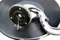 Antique old player (gramophone) Royalty Free Stock Photo