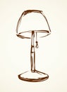 Shade lamp. Vector drawing Royalty Free Stock Photo