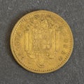 Antique one peseta coin Royalty Free Stock Photo