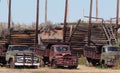 Antique One Ton Trucks At Atlas Coal Mine Drumheller