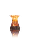Antique onyx vase isolated on white Royalty Free Stock Photo