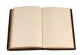 Antique open blank book Royalty Free Stock Photo