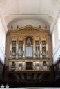 Antique organ, inside a church