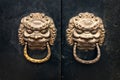 Antique oriental door knocker