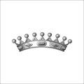 ANTIQUE ORNAMENT CROWN VECTOR