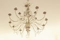 Antique ornate crystal chandelier