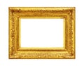 Antique ornate gold frame Royalty Free Stock Photo