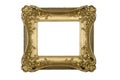 Antique ornate gold picture frame Royalty Free Stock Photo