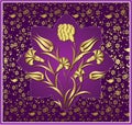 Antique ottoman gold design Royalty Free Stock Photo