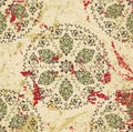 Antique ottoman grungy wallpaper raster design Royalty Free Stock Photo