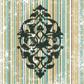 Antique ottoman grungy wallpaper raster design Royalty Free Stock Photo