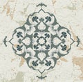 Antique ottoman grungy wallpaper raster design