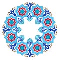 Antique ottoman turkish pattern vector design eight