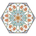 Antique ottoman turkish pattern vector design eighty seven